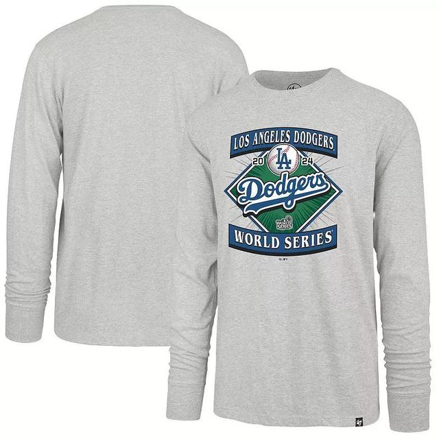 Mens 47 Gray Los Angeles Dodgers 2024 World Series Franklin Long Sleeve T-Shirt Product Image