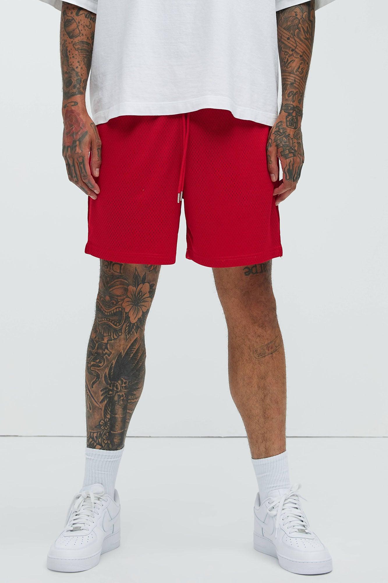 Ronnie Mesh Shorts - Red Product Image