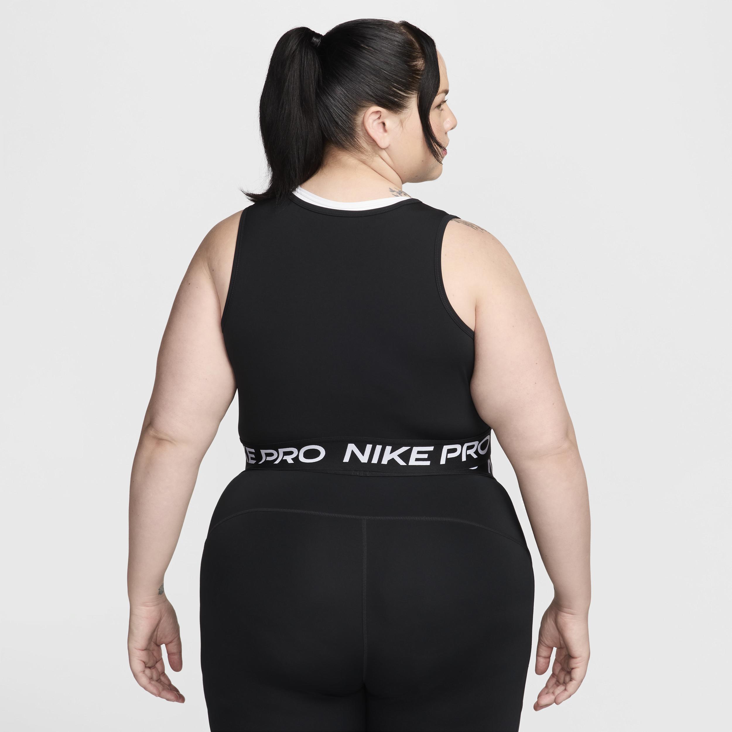 Women's Nike Pro Dri-FIT Cropped Tank Top (Plus Size) Product Image