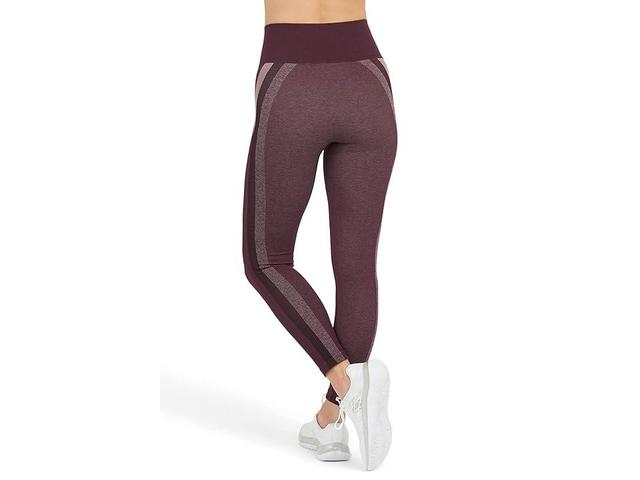 Spanx Spanx Active Seamless Track Stripe Leggings (Jammy Plum) Women's Casual Pants Product Image