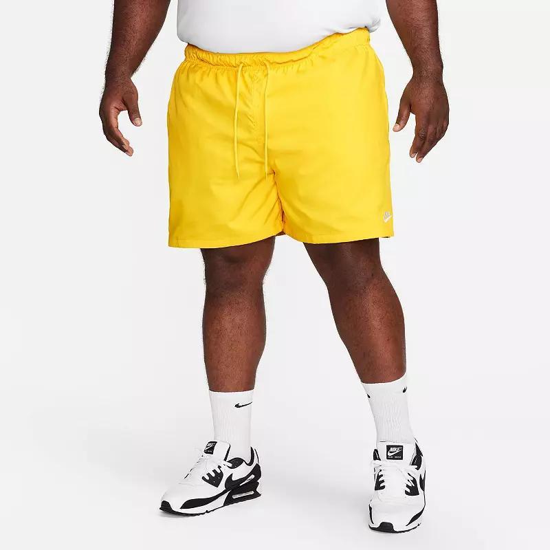 Nike Mens Nike Club Flow Shorts - Mens Lightning/White Product Image