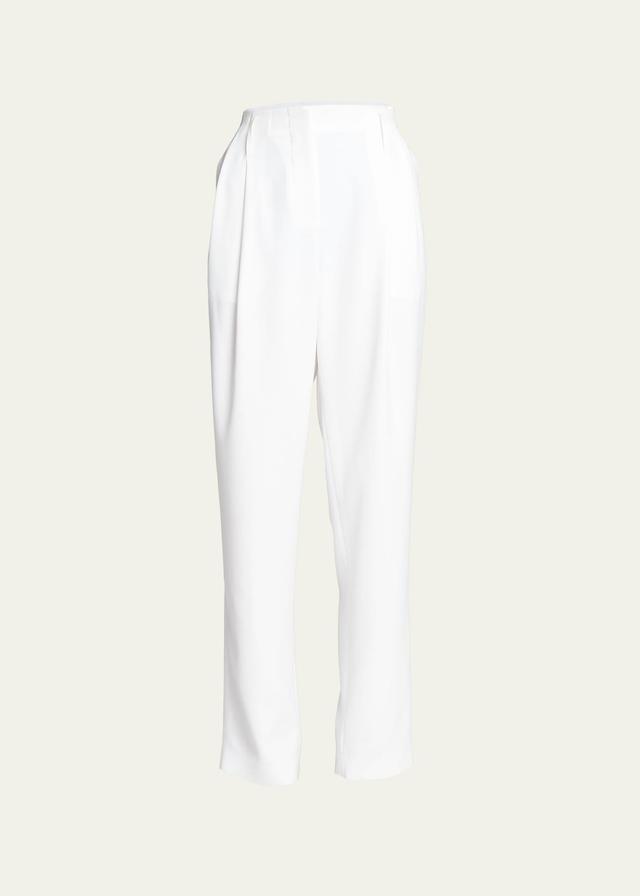 Womens Jersey Pleated-Front Trousers Product Image