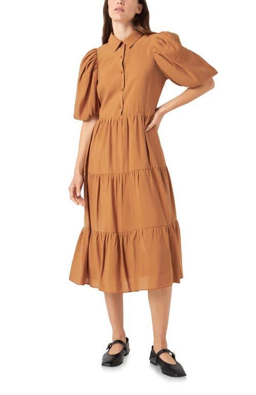 English Factory Tiered Midi Shirtdress Product Image