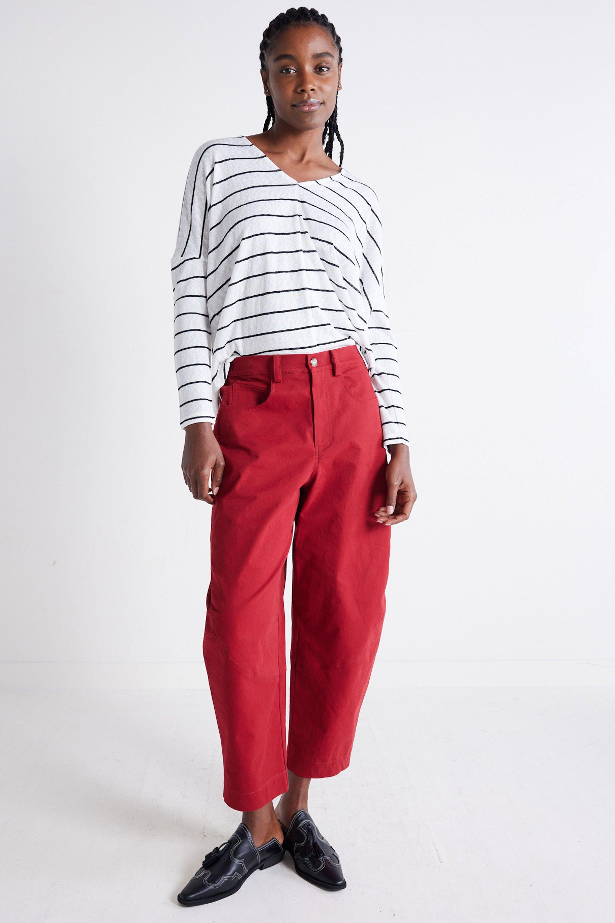 The Striped Dolman Long Sleeve Top Product Image