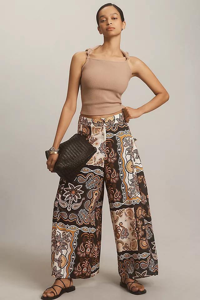 Farm Rio x Anthropologie Printed Wide-Leg Pants Product Image