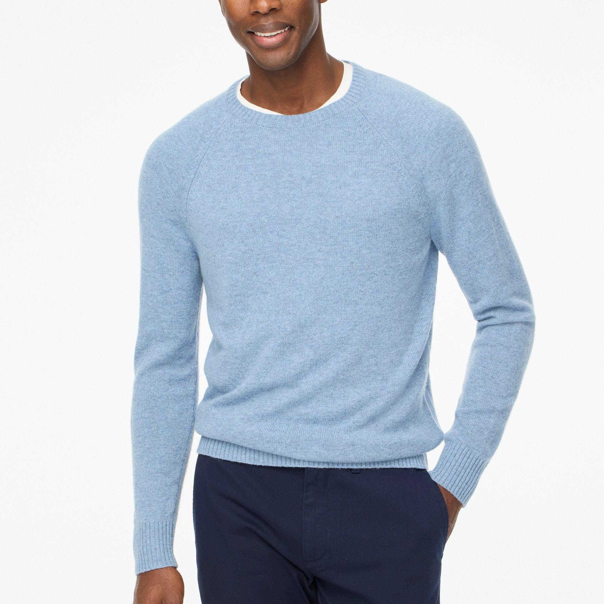 Supersoft lambswool-blend crewneck sweater Product Image