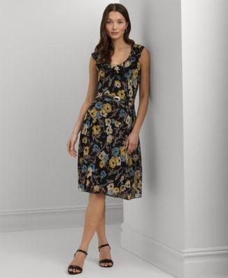 Petite Belted A-Line Dress Product Image