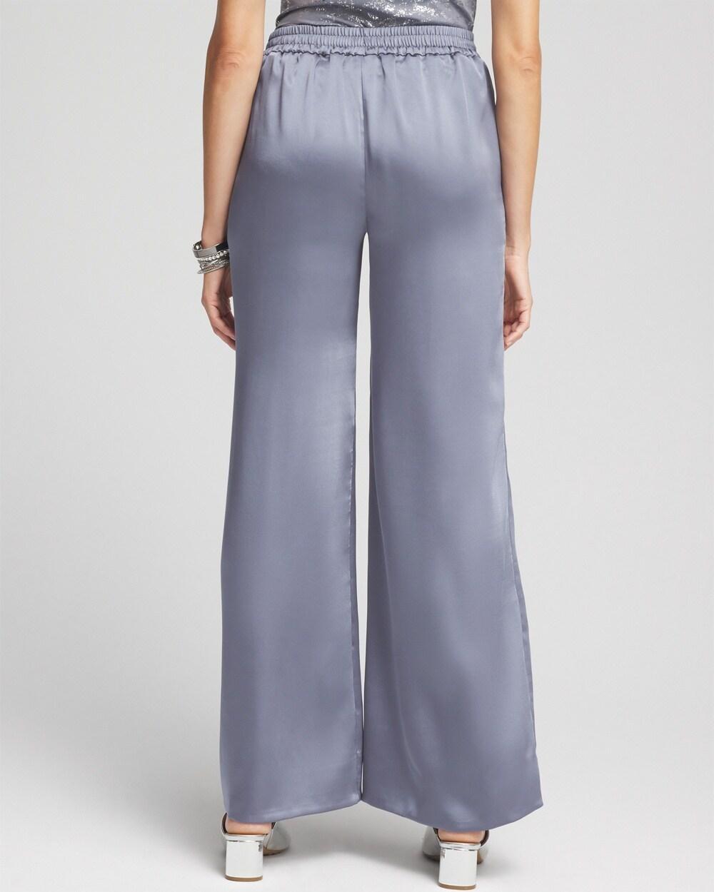 Satin Wide Leg Pants Product Image