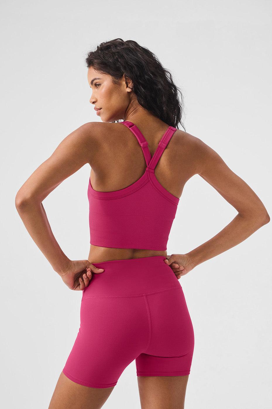 Seamless Ribbed Favorite Bra Tank - Pink Summer Crush Female Product Image