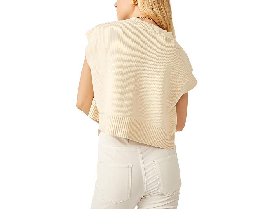 Free People Easy Street Vest (Cream) Women's Clothing Product Image