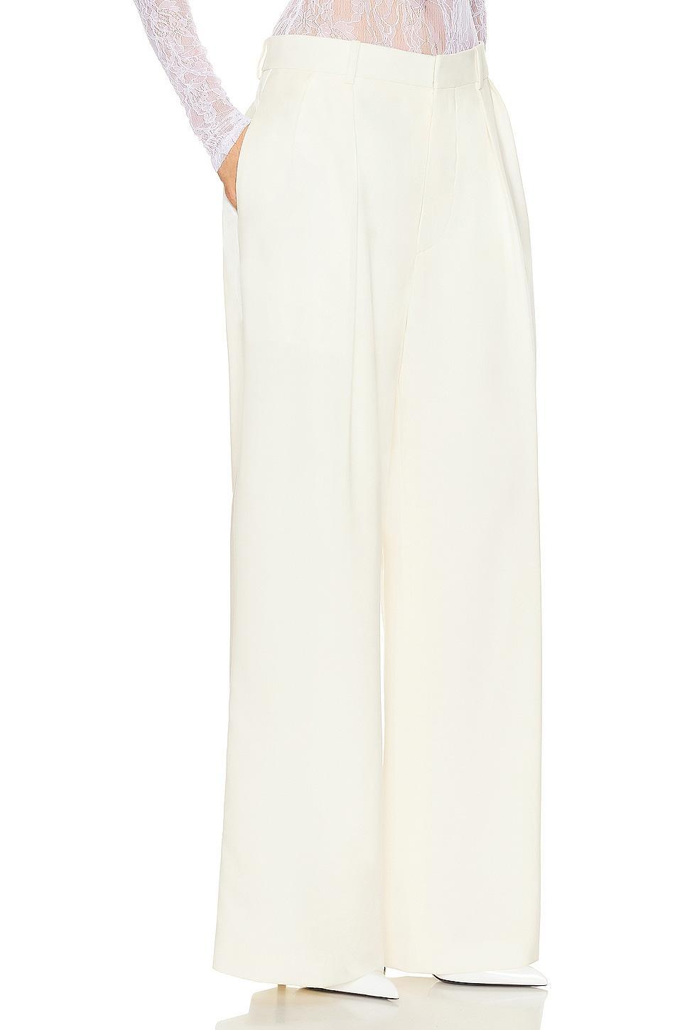 WARDROBE.NYC Evening Trouser in White Product Image