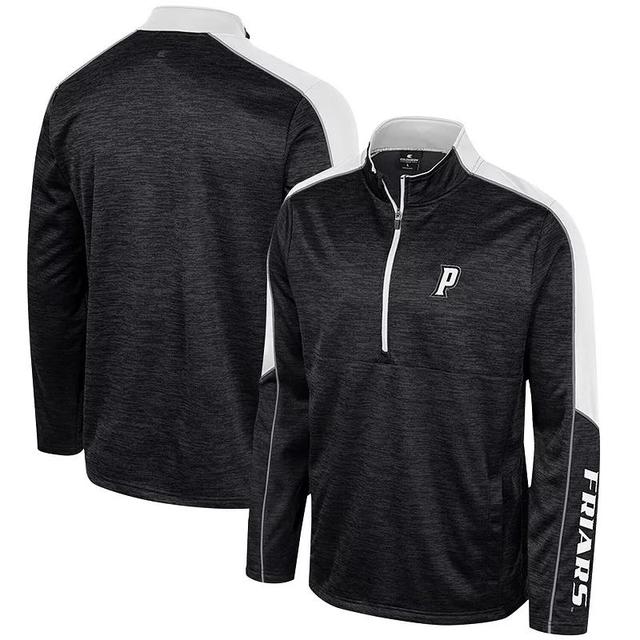 Mens Colosseum Black Providence Friars Marled Half-Zip Jacket Product Image