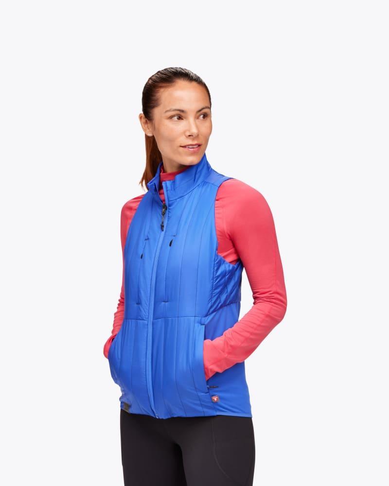 Hoka One HOKA Women's ColdSnap Vest in Dazzling Blue, Size Large Product Image