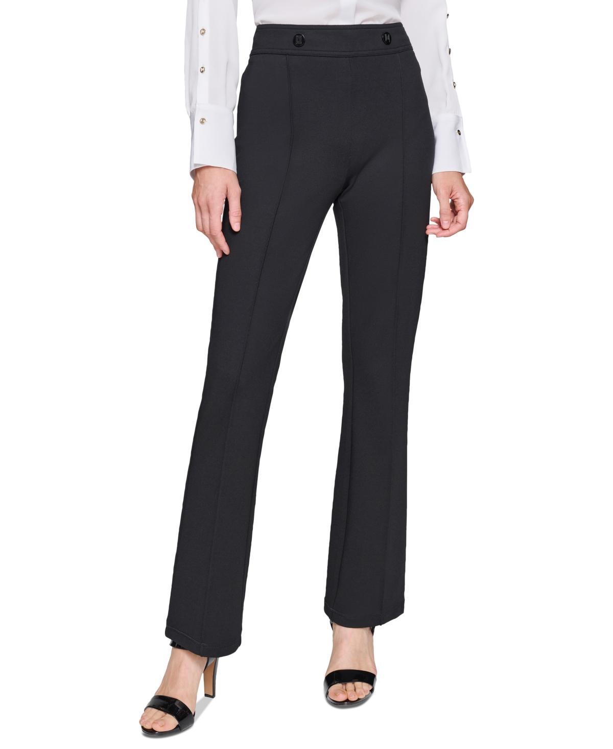 Karl Lagerfeld Womens Pull-On Ponte-Knit Pants Product Image