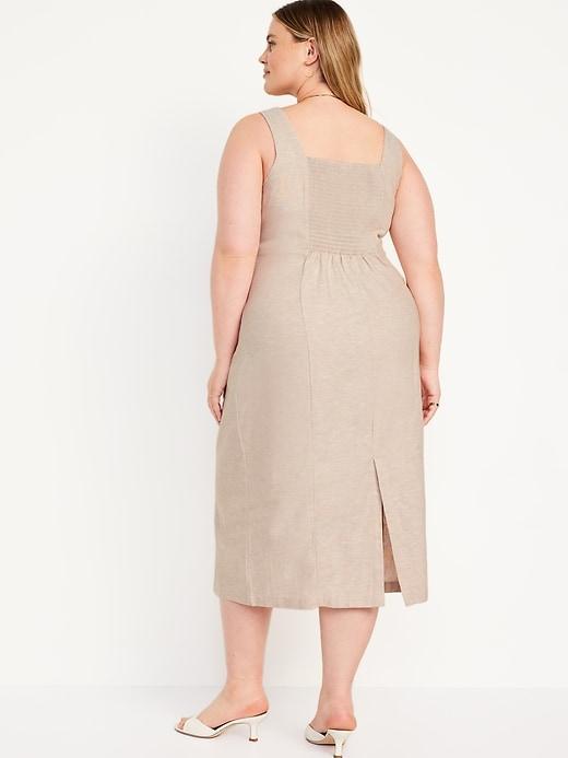 Sleeveless Square-Neck Midi Dress Product Image