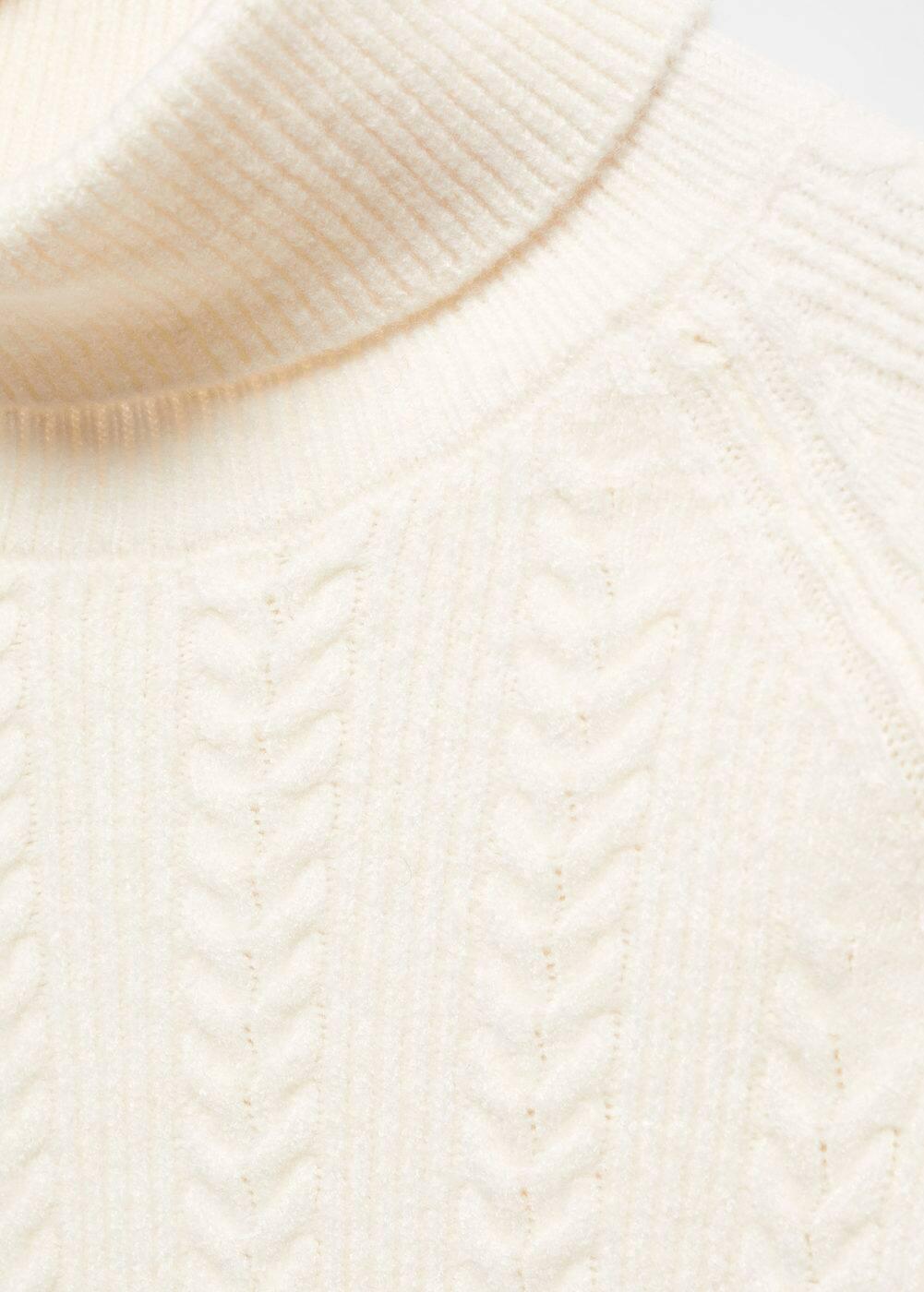 MANGO MAN - Twisted turtleneck sweater off whiteMen Product Image