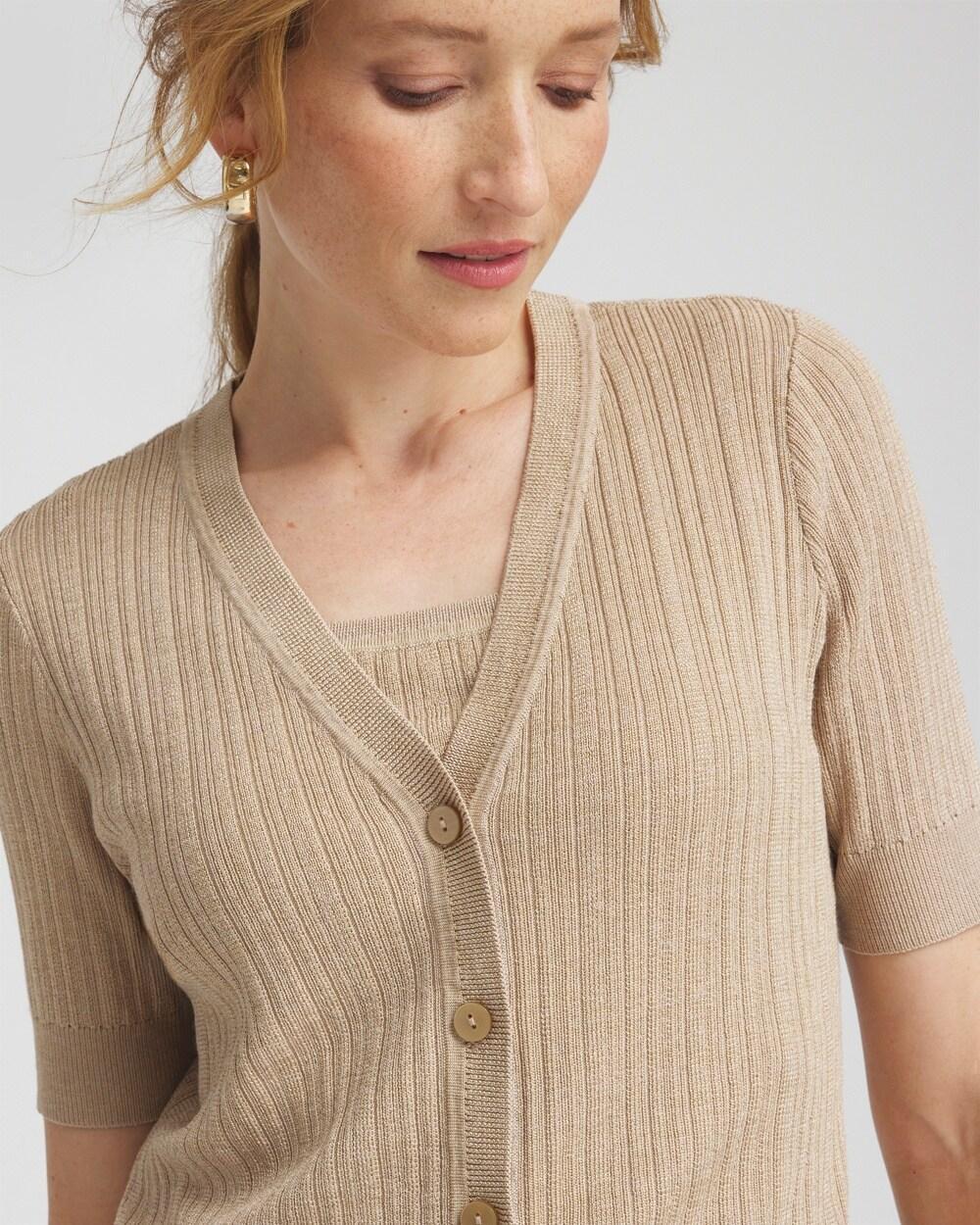 Rib Stitch Cardigan Product Image