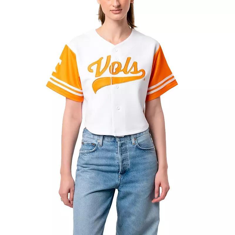 Womens Established & Co. Tennessee Volunteers Baseball Jersey Cropped T-Shirt Product Image