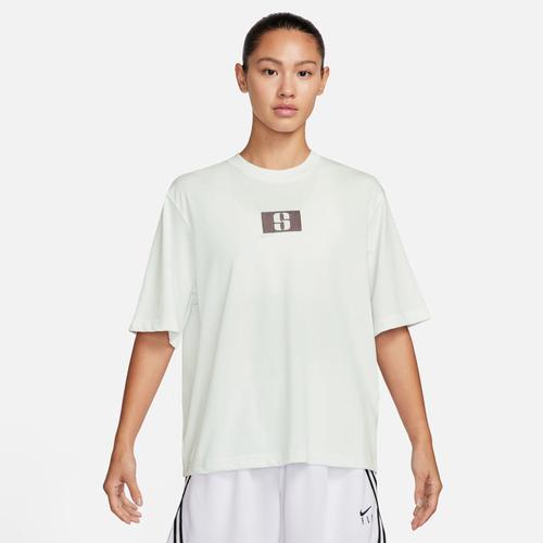 Nike Womens Sabrina Boxy T-Shirt - Summit White/Purple Product Image