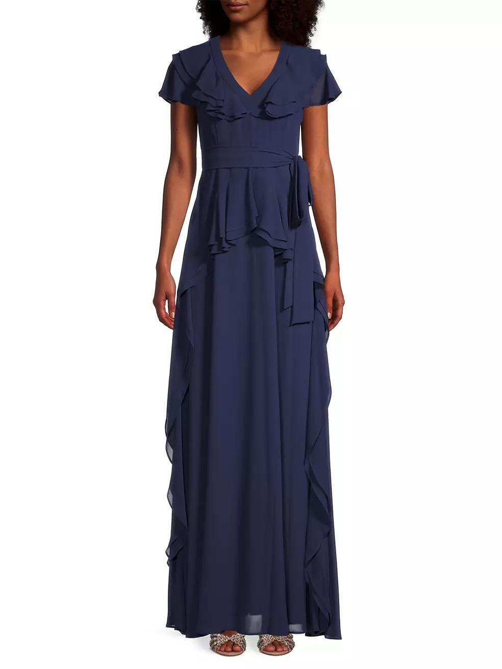 Ruffle Trim Maxi Dress Product Image