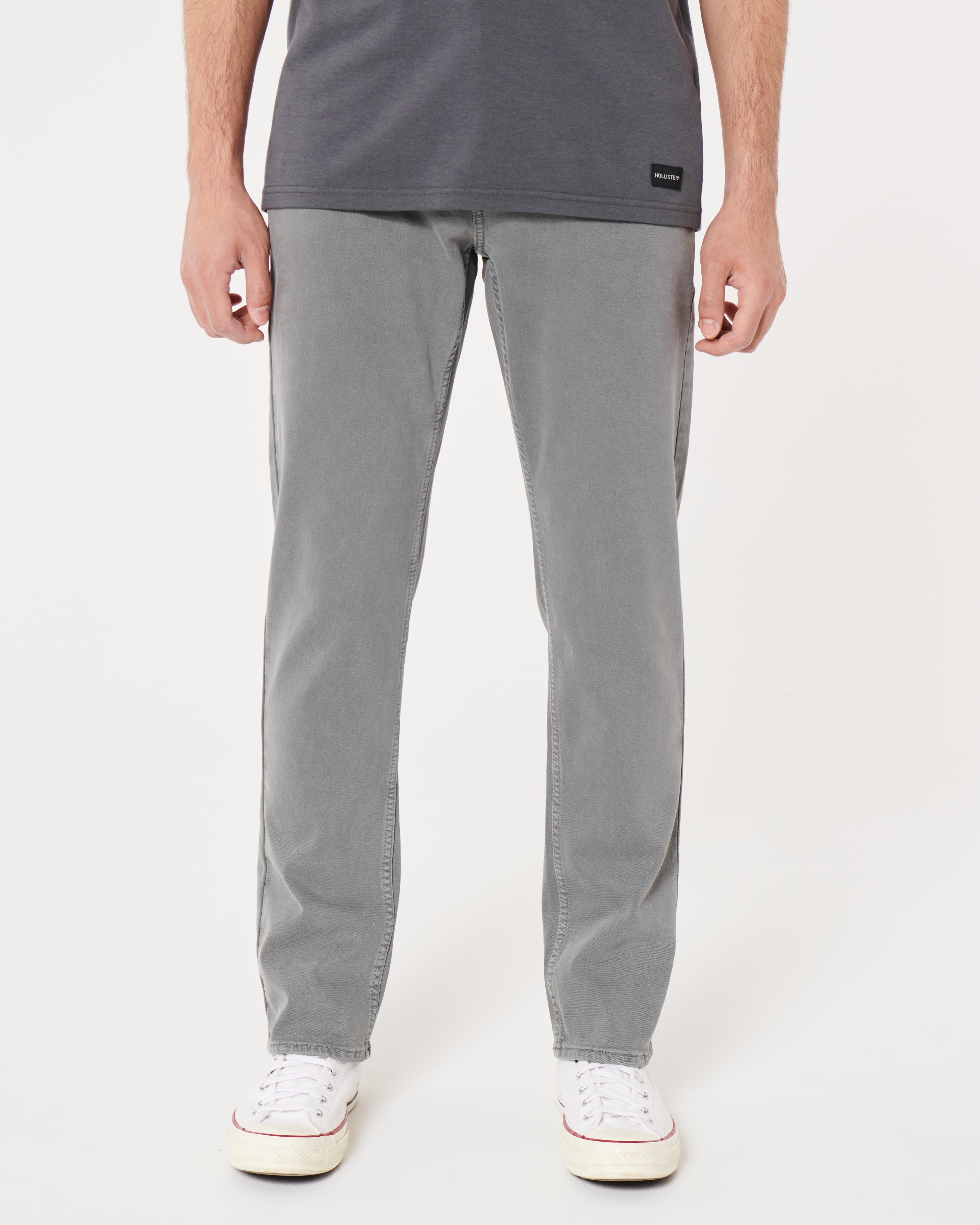 Grey Slim Straight Jeans Product Image