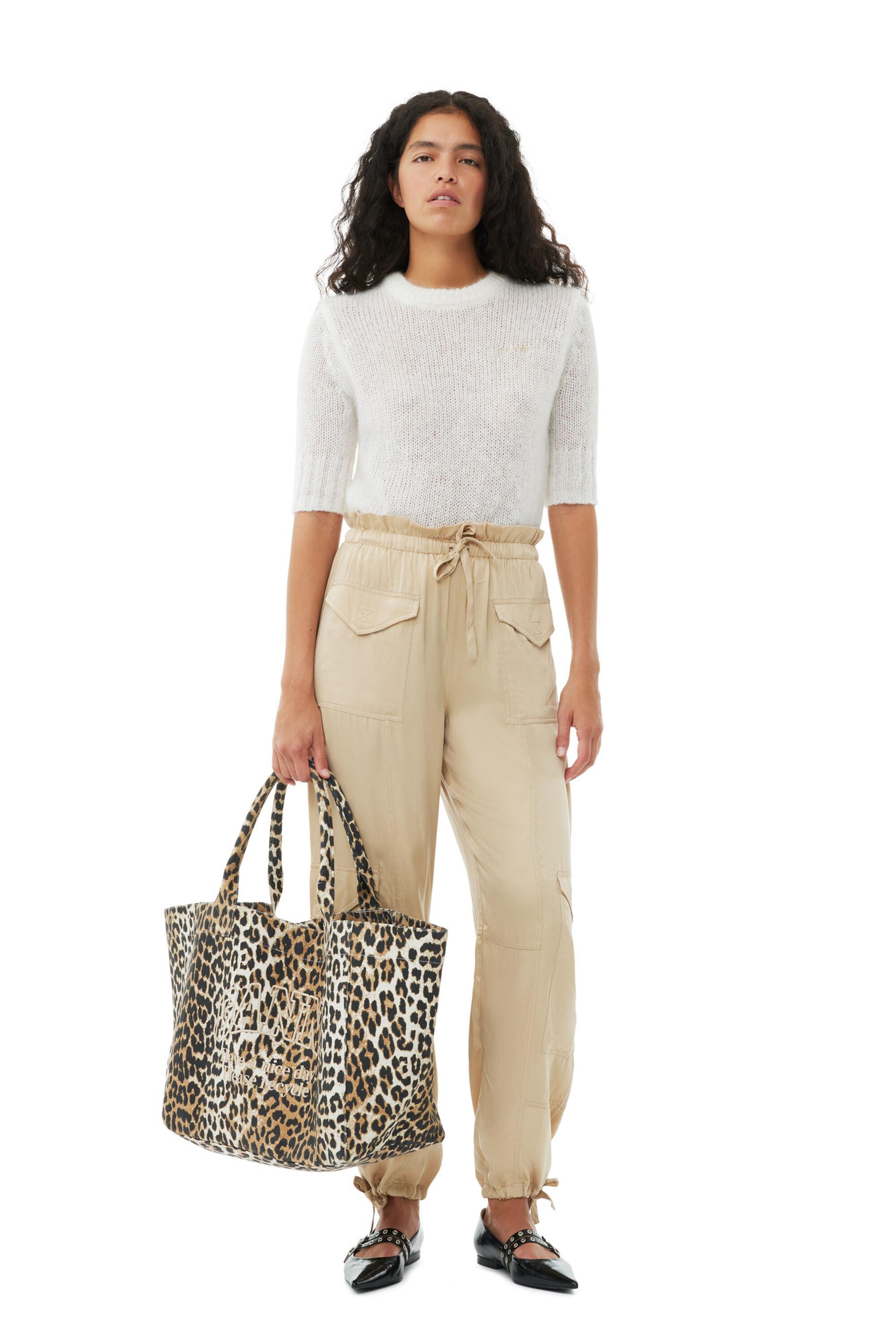 Leopard Oversized Canvas Tote Bag Product Image