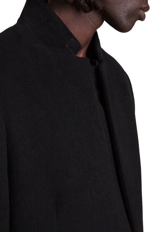 Manor Wool Overcoat In Black Product Image