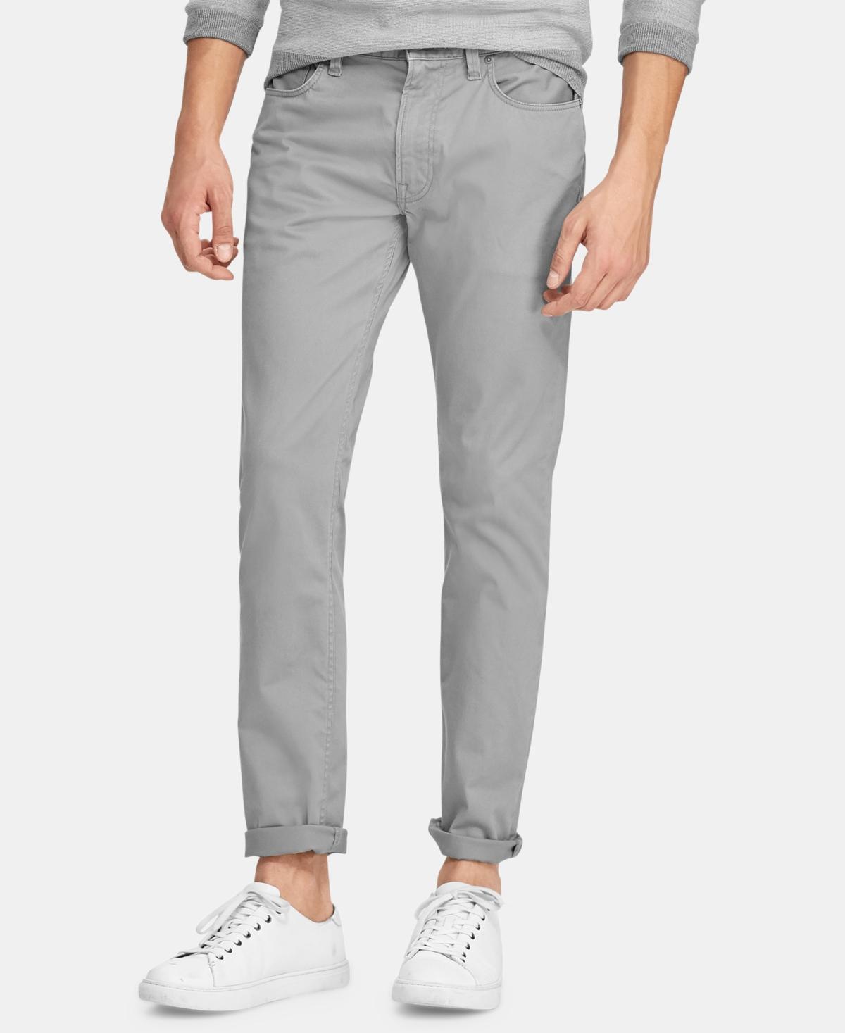 Polo Ralph Lauren Varick Slim Fit Sateen Stretch Pants Product Image