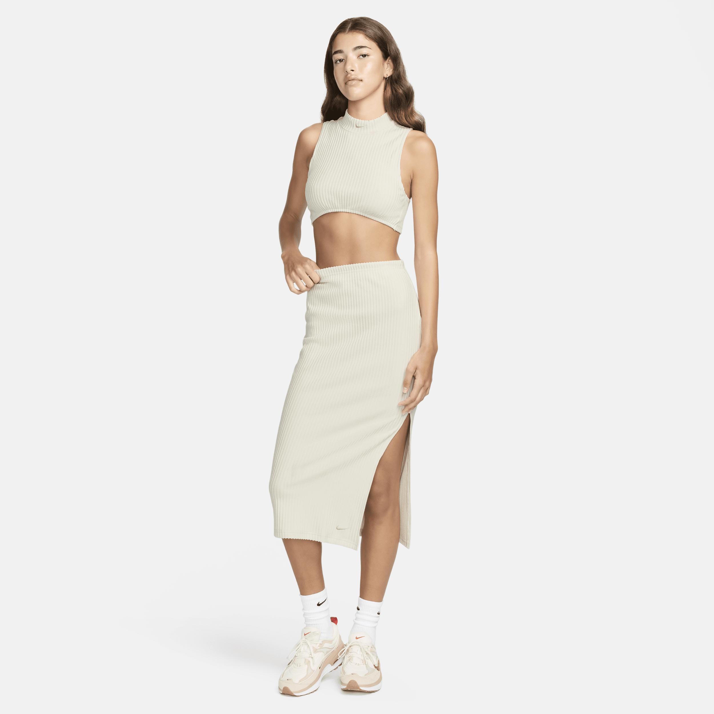 Womens Nike Sportswear Chill Rib Slim Midi Skirt Product Image