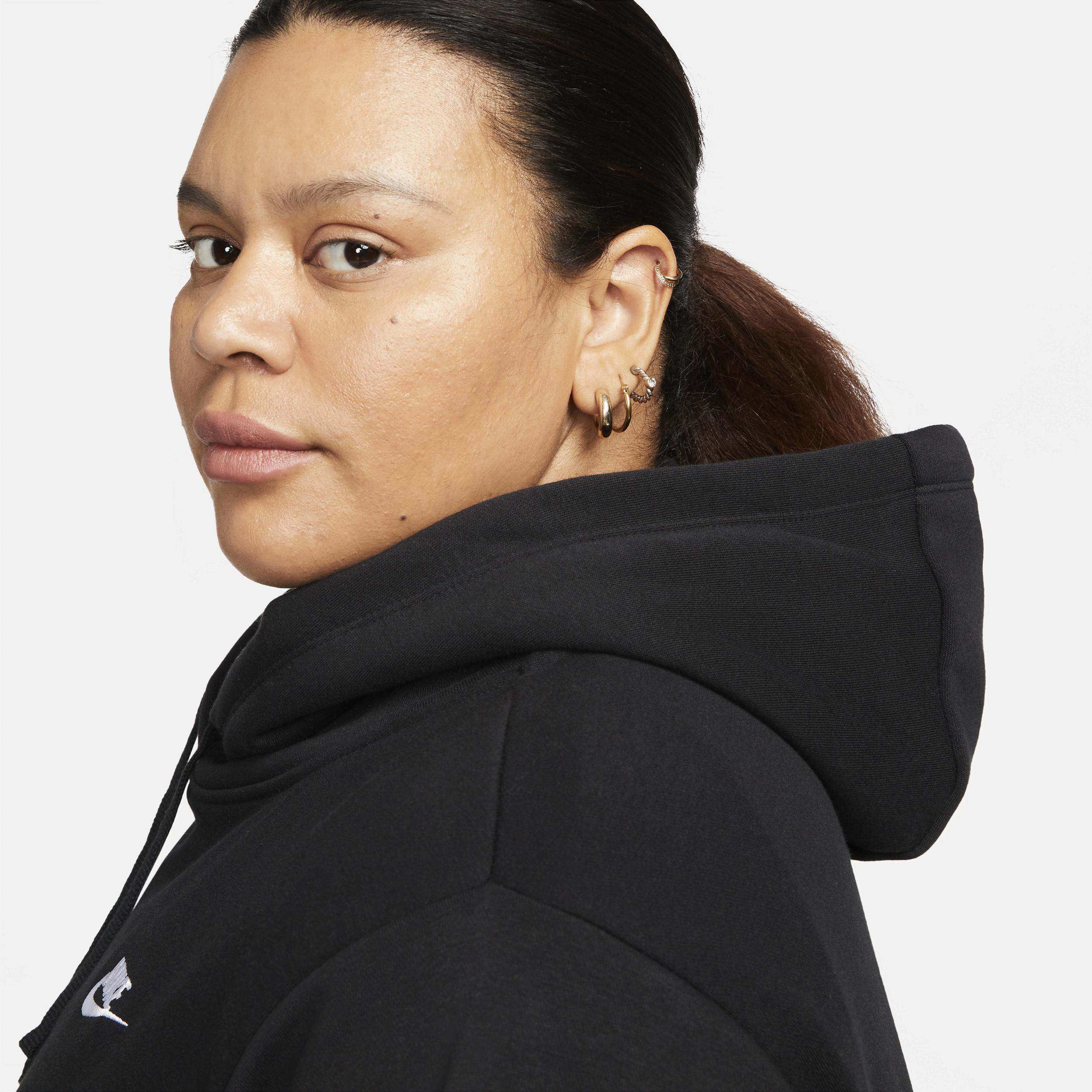 Plus Size Nike Sportswear Club Fleece Hoodie, Womens Grey Product Image