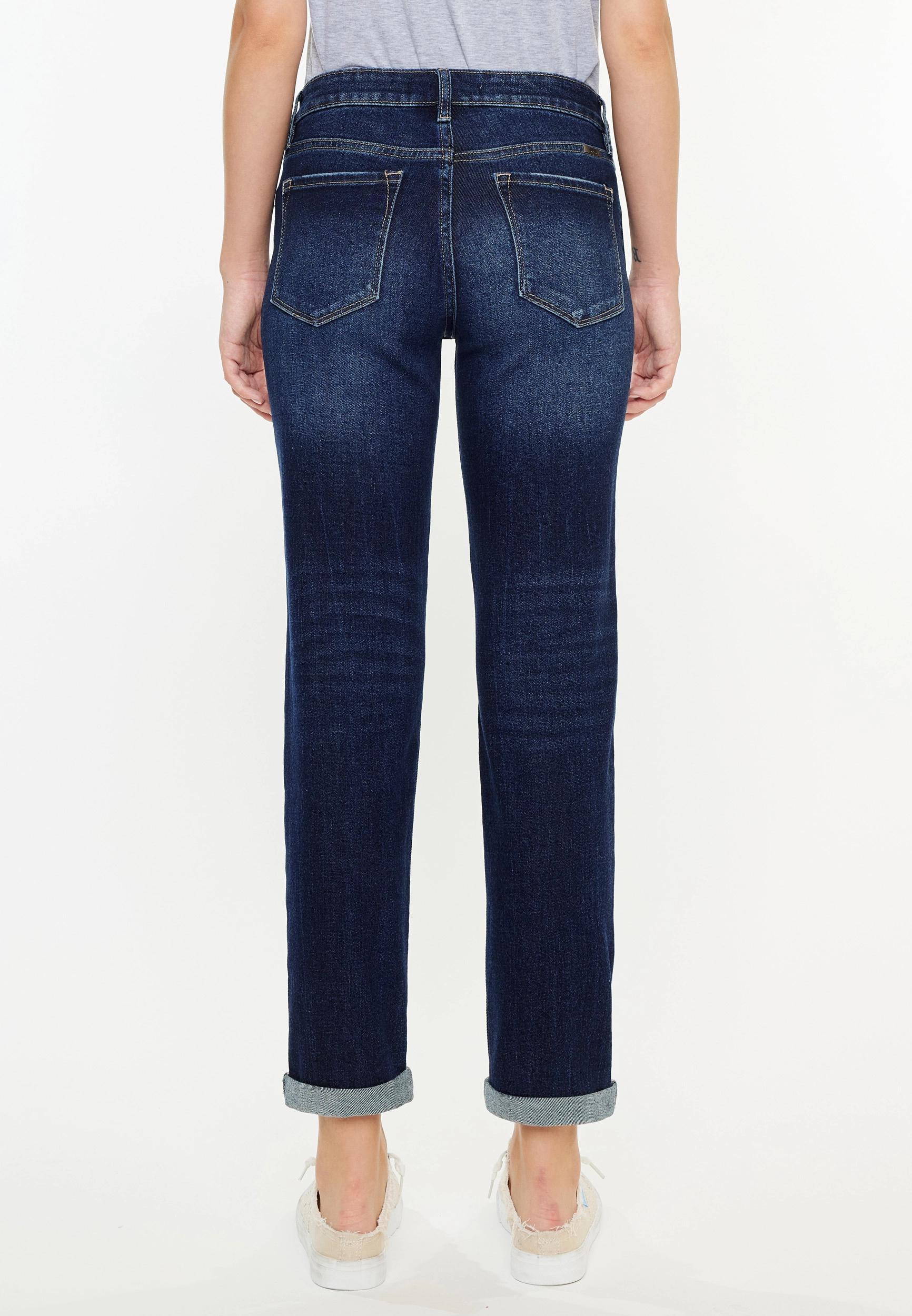 KanCan™ Dark High Rise Boyfriend Jean Product Image