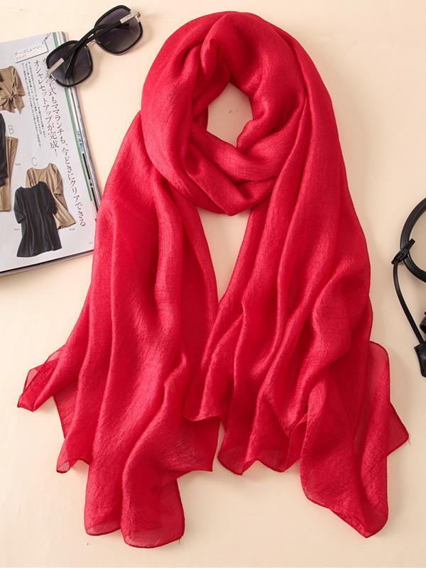 Wrap Keep Warm Solid Color Sun Protection Scarf Product Image