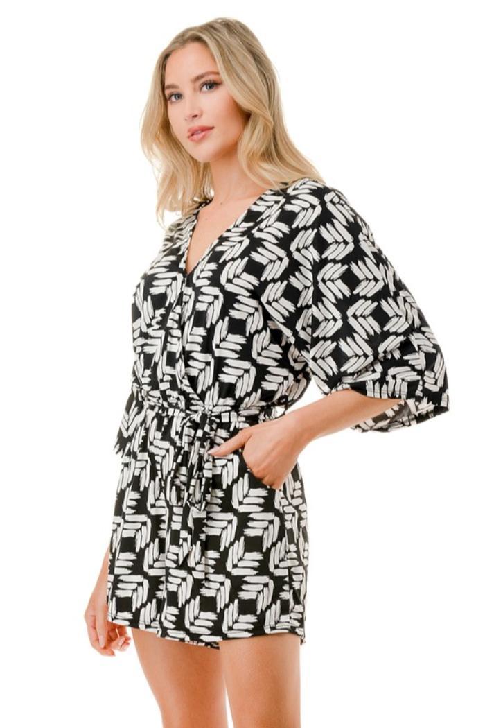 Kimono Sleeve Romper Product Image