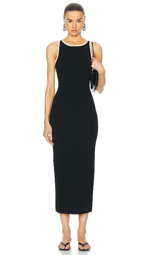 L'Academie by Marianna Vespera Midi Dress in Black. Size L, M, S, XL, XS. Product Image