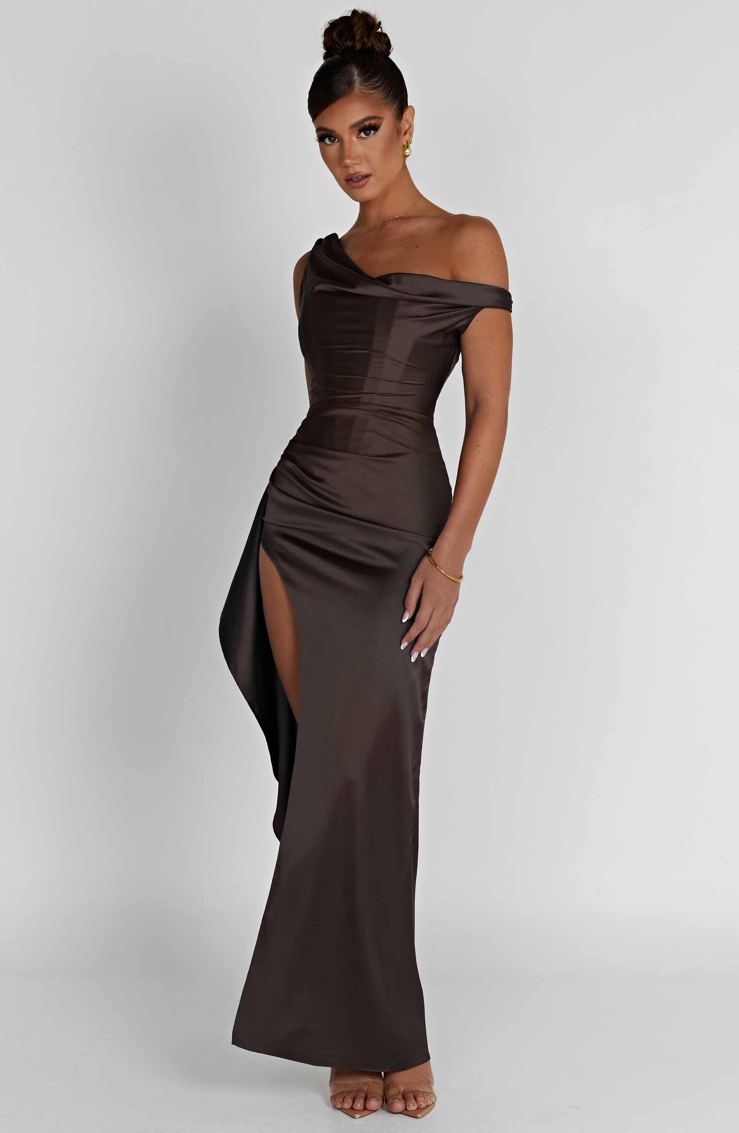 Juliene Maxi Dress - Charcoal Product Image