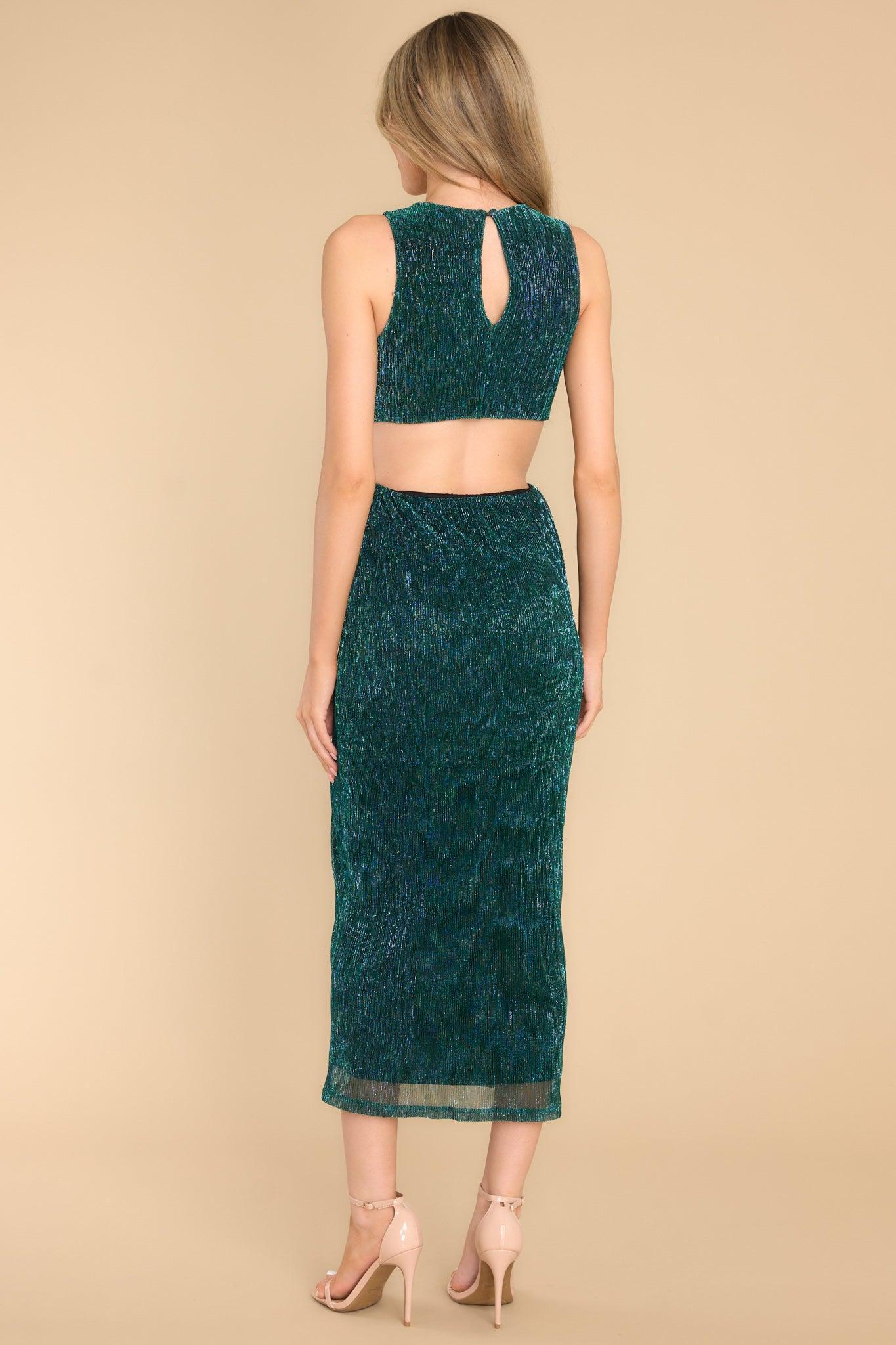 Astrid Cutout Midi Dress Green Product Image