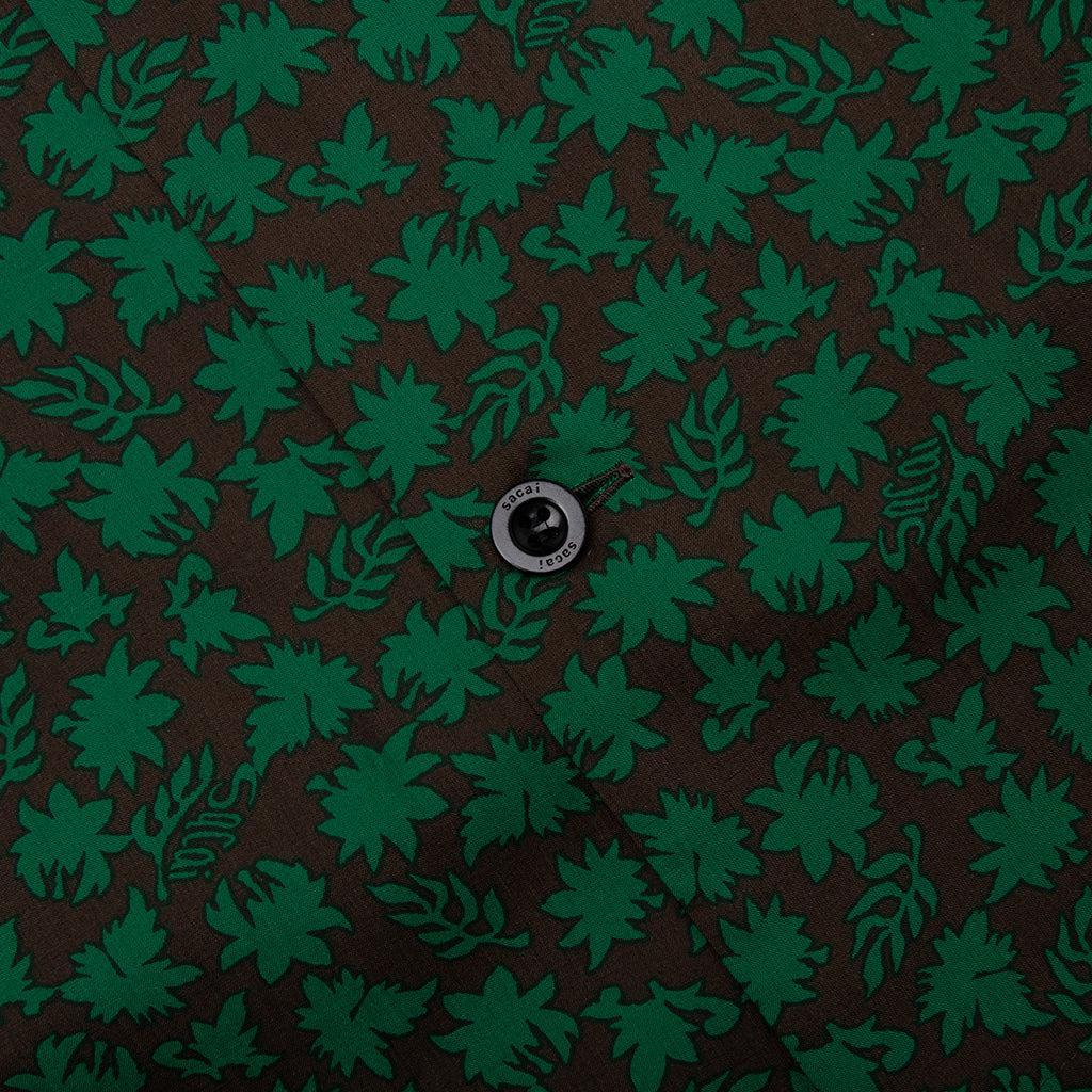 Floral Print Shirt - Green Male Product Image