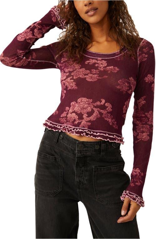 Free People Garner Tee Long Sleeve Combo) Women's Clothing Product Image