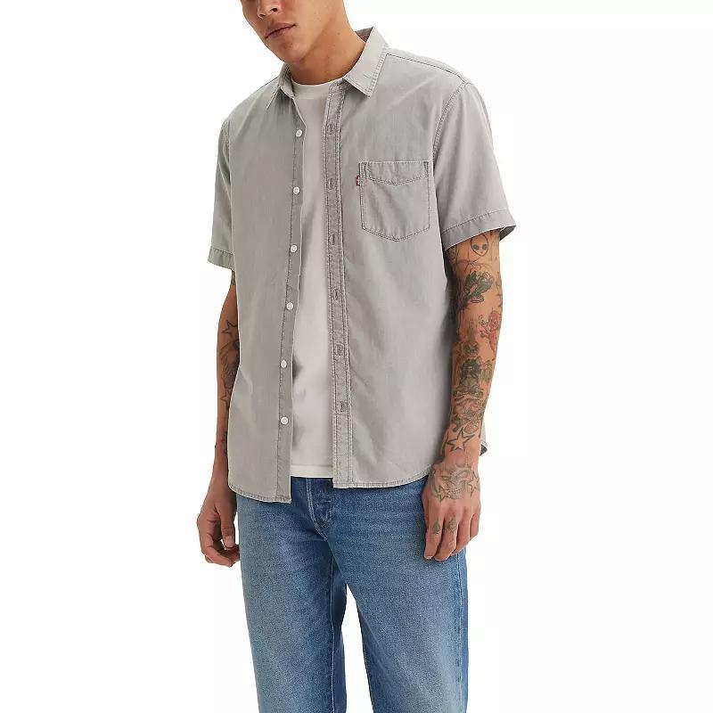 Levis Mens Classic 1 Pocket Short Sleeve Regular Fit Shirt Product Image