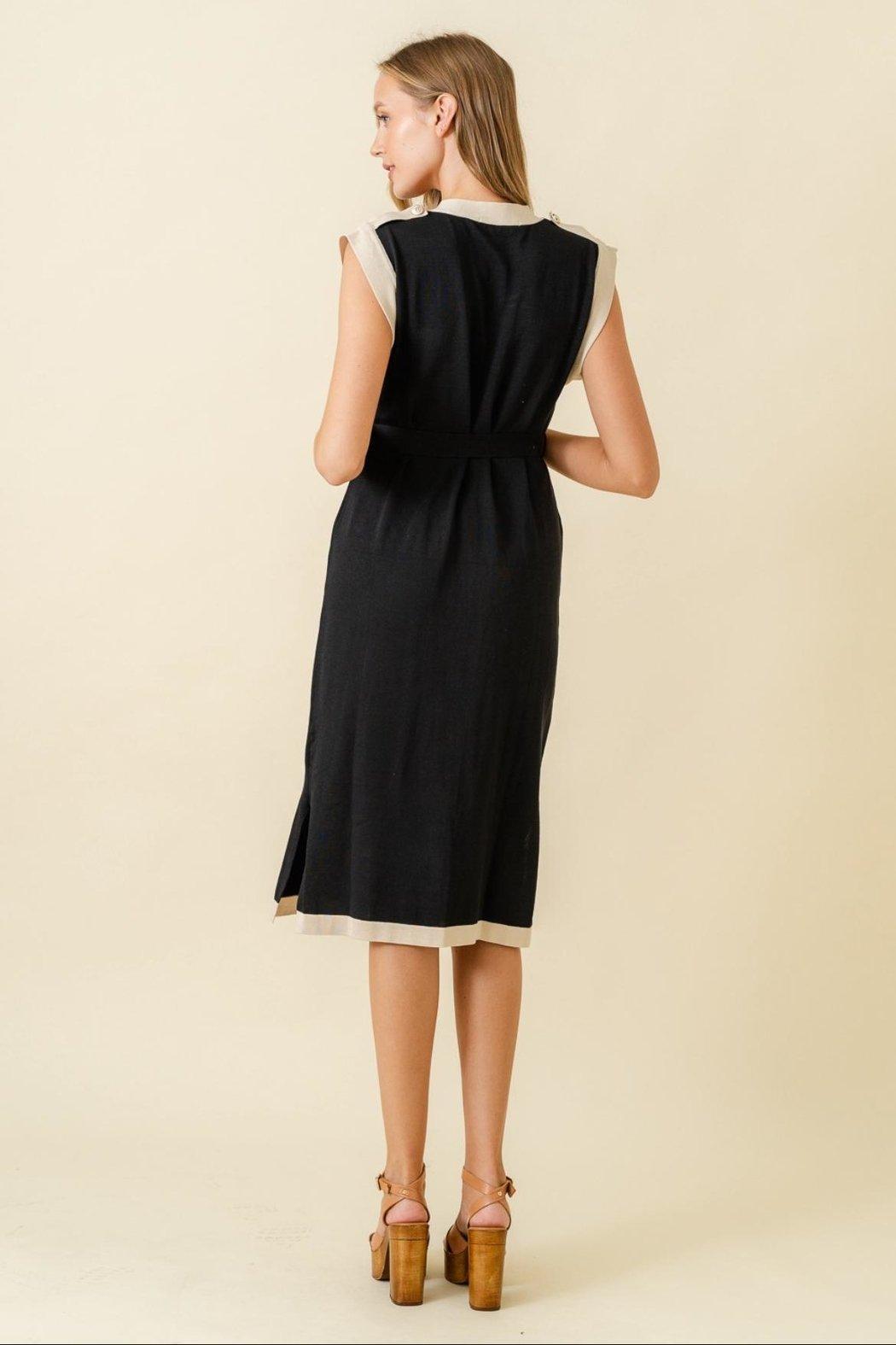 Contrast Knit Dress Product Image