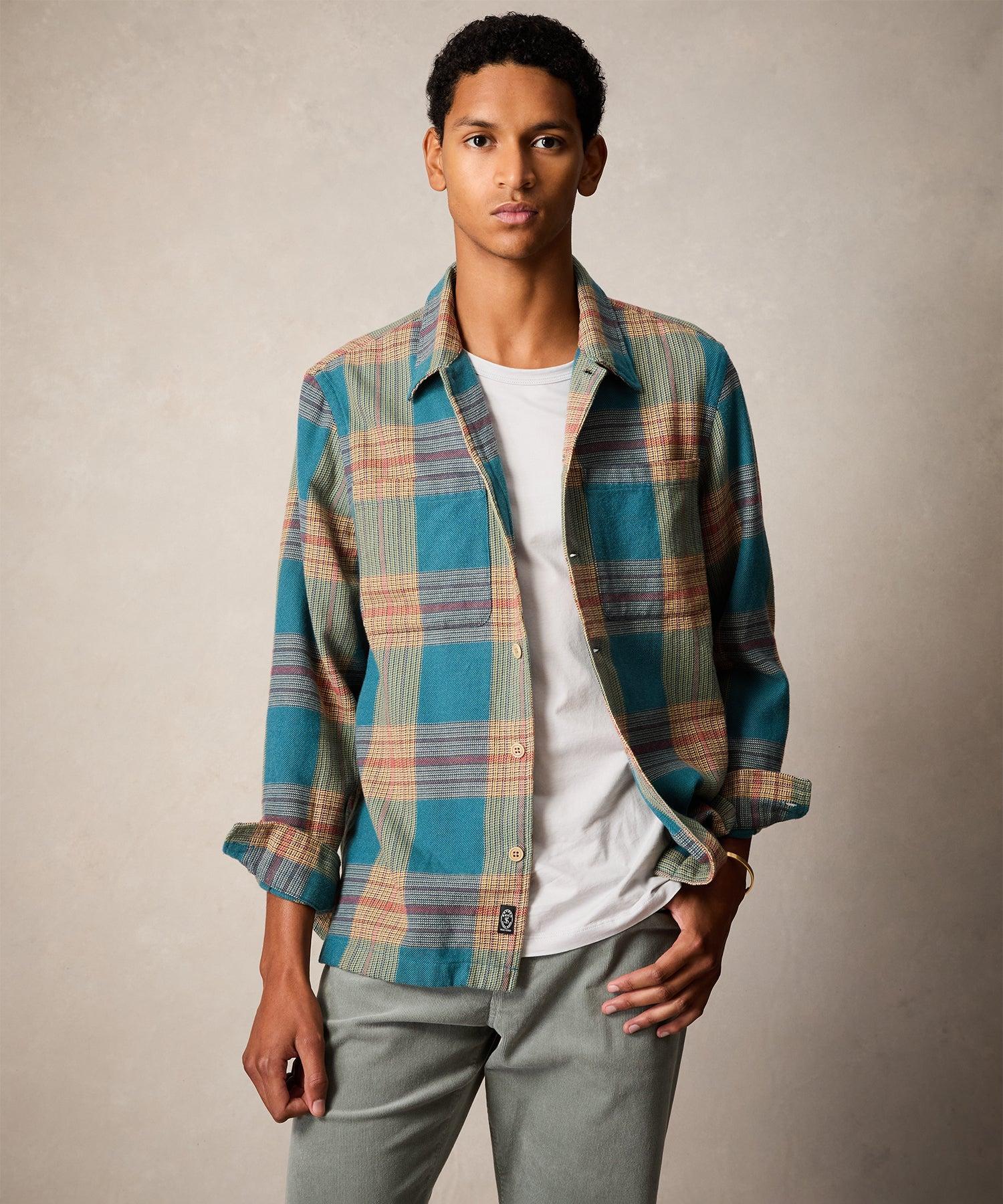 Relaxed Plaid Flannel Overshirt Product Image