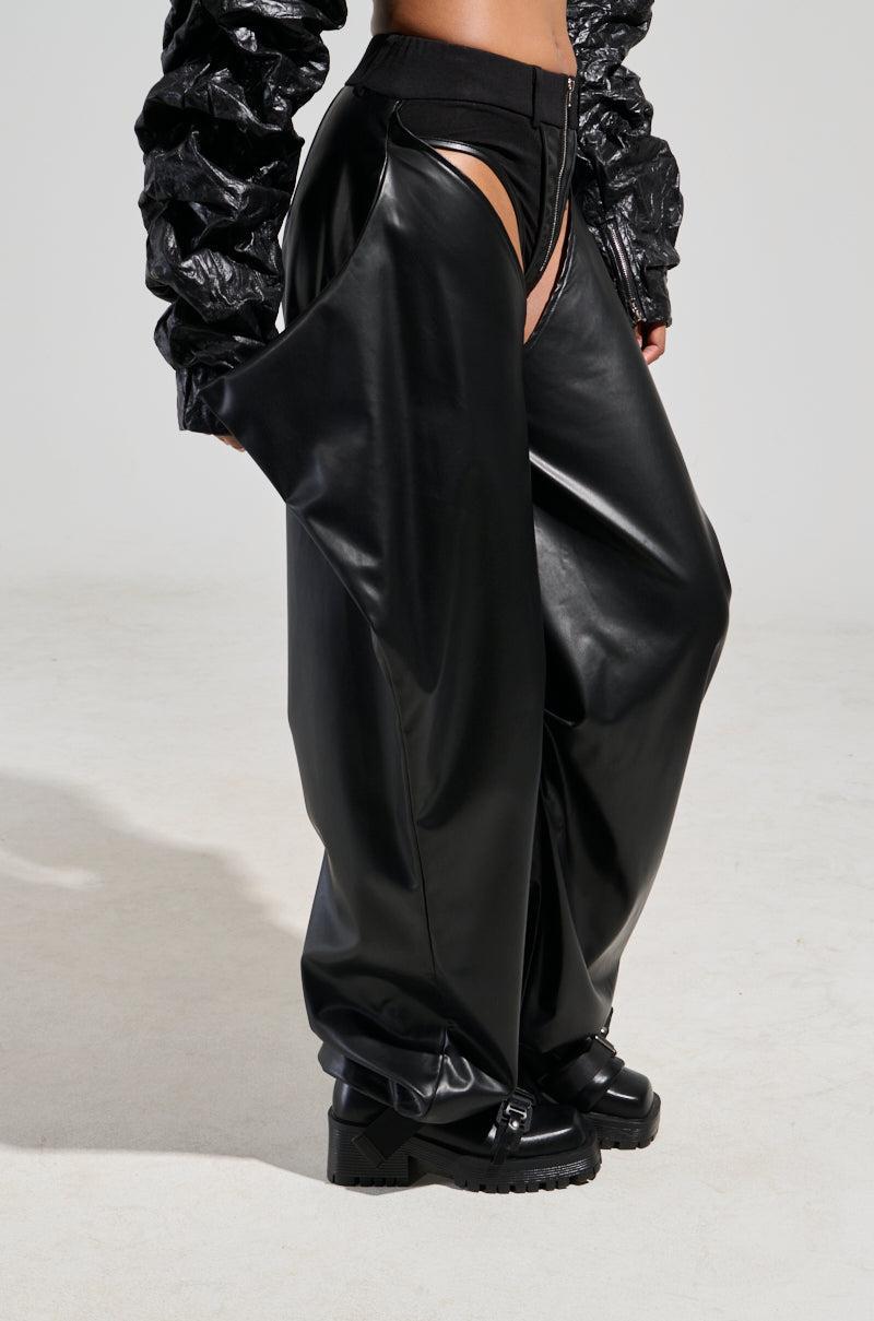 DARK SIDE FAUX LEATHER CHAPS Product Image