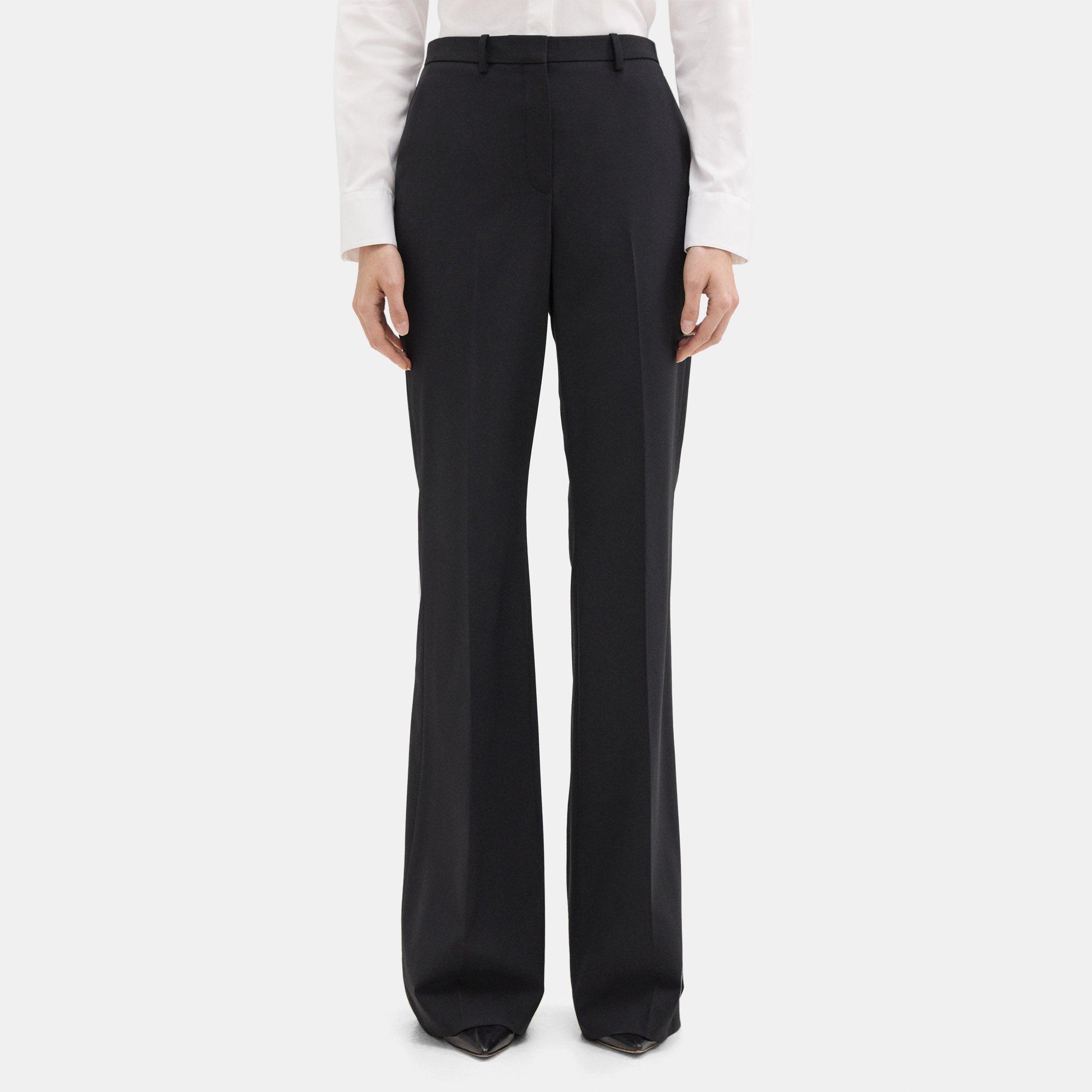 Sevona Stretch Wool High-Waist Flare Pant | Theory Outlet product image