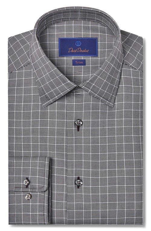 David Donahue Trim Fit Check Dress Shirt Product Image