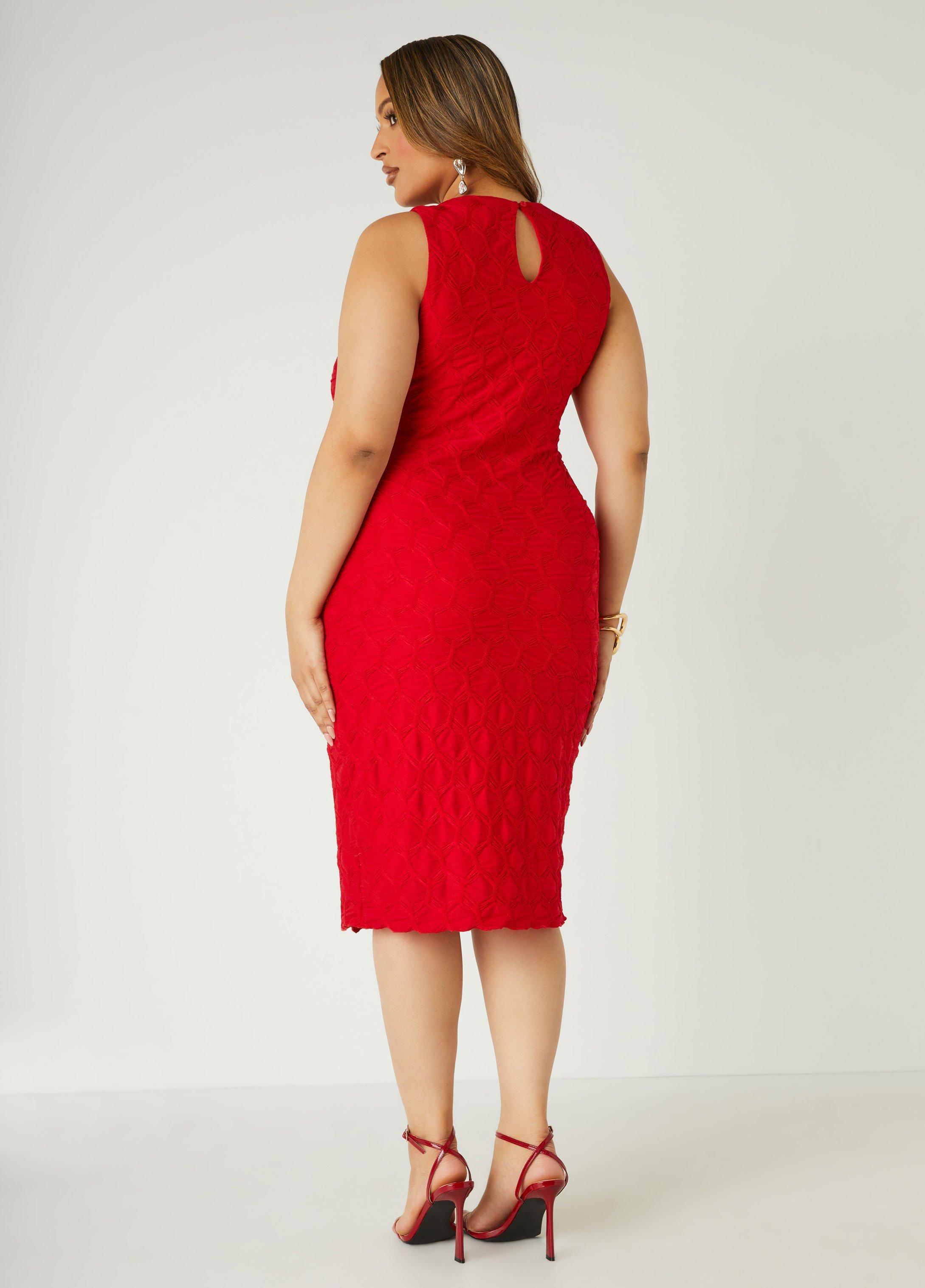 Textured Knit Sheath Dress Product Image