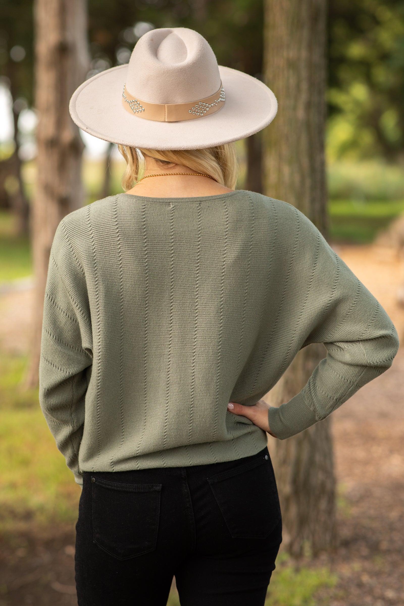 Textured Dolman Sleeve Boatneck Sweater Product Image