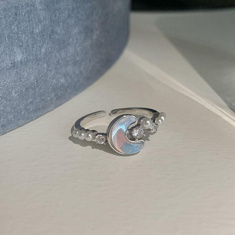 Star Moon Open Ring Product Image