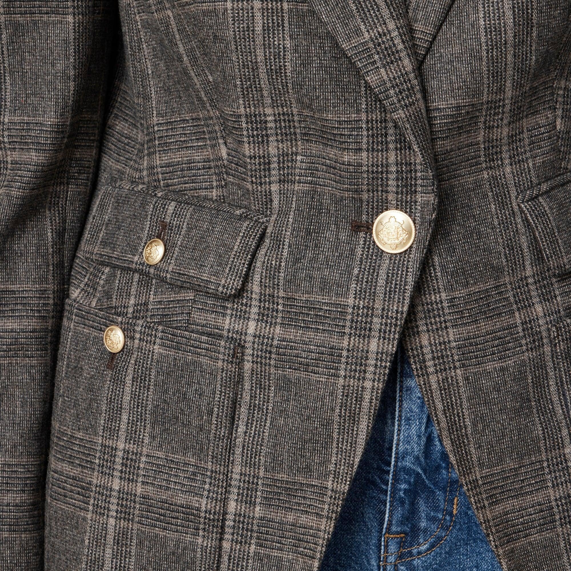 Vivienne blazer in plaid Italian wool blend Product Image