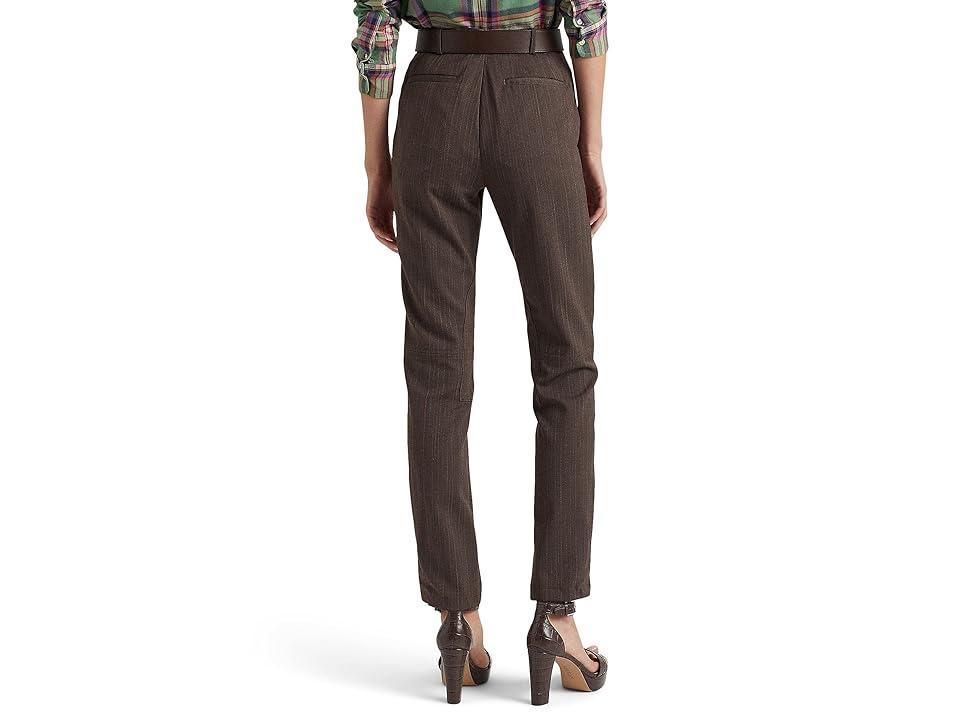 LAUREN Ralph Lauren Herringbone Jodhpur Pants Cream Multi) Women's Clothing Product Image