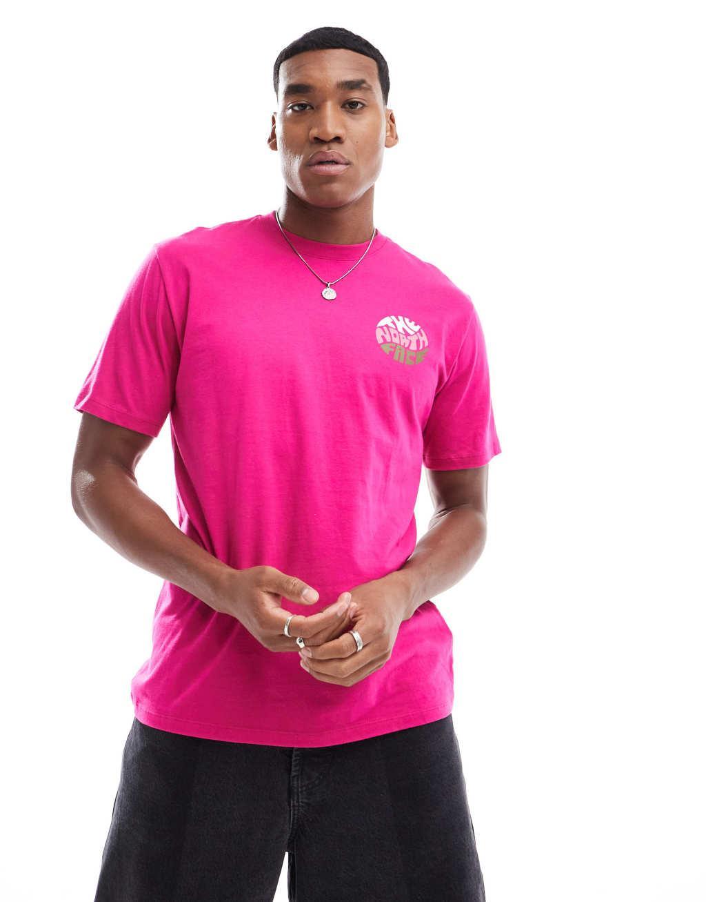 The North Face Brand Proud t-shirt in pink Product Image